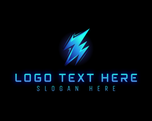 Socket - Lightning Power Bolt logo design