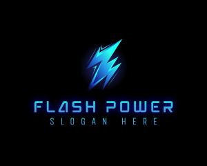 Lightning Power Bolt logo design