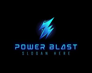 Lightning Power Bolt logo design