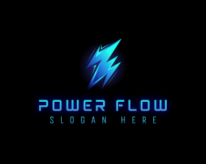 Lightning Power Bolt logo design