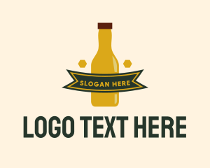 Bottle Brewery Banner Logo