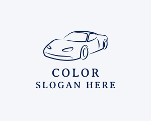 Blue Automobile Car Logo