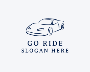 Ride-sharing - Blue Automobile Car logo design