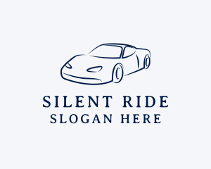 Blue Automobile Car logo design