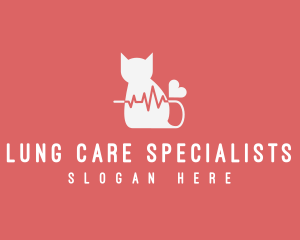 Cat Veterinary Clinic Pulse logo design