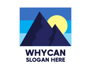 National Park - Blue Mountain Peak logo design