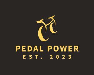 Lightning Bicycle Cycling logo design