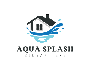 Cleaning House Splash logo design