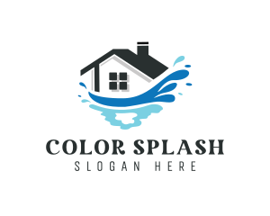 Cleaning House Splash logo design