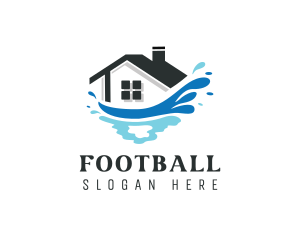 Wave - Cleaning House Splash logo design