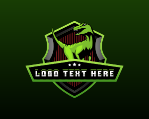 Velociraptor - Dinosaur Raptor Gaming logo design