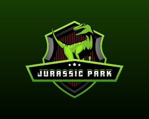 Jurassic - Dinosaur Raptor Gaming logo design