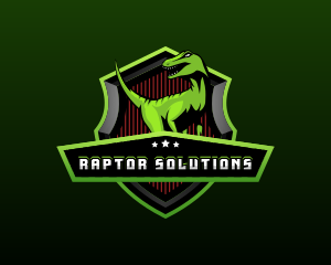 Dinosaur Raptor Gaming logo design