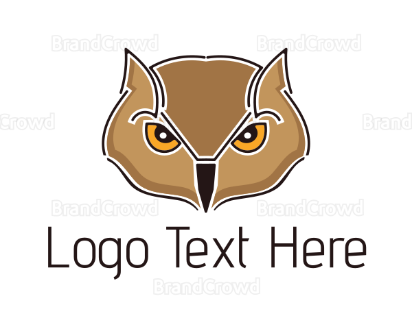 Owl Bird Wildlife Logo