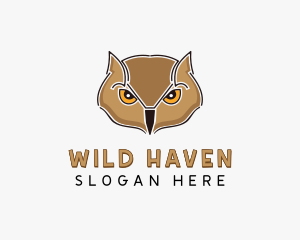 Owl Bird Wildlife logo design