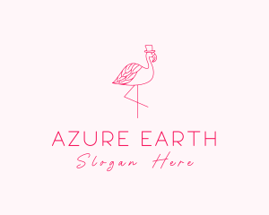 Pink Flamingo Hat logo design