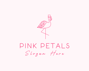 Pink Flamingo Hat logo design