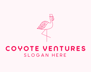 Pink Flamingo Hat logo design