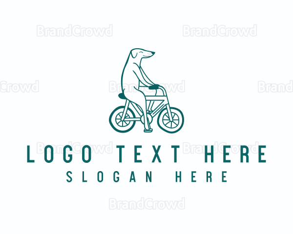 Dog Bicycle Veterinary Logo