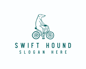 Greyhound - Dog Bicycle Veterinary logo design