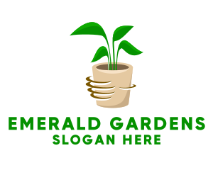 Gardening House Plant  logo design