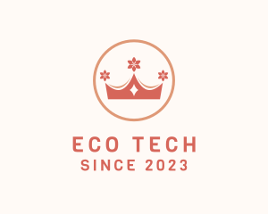 Ecosystem - Sakura Leaf Crown logo design