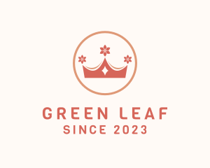 Sakura Leaf Crown  logo design