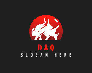 Meat - Ox Flame BBQ logo design