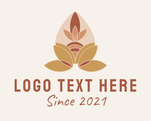 Massage - Boho Scented Candle logo design