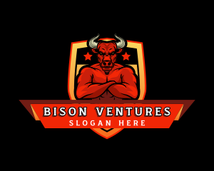 Masculine Angry Bull logo design