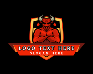 Masculine Angry Bull Logo