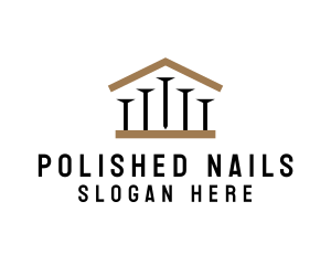 Construction Repair Nail logo design