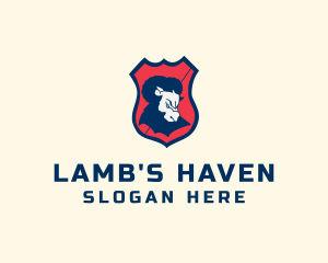 Lamb - Sheep Shield Clan logo design