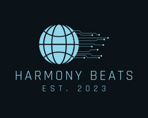 Streaming - Global Technology Circuit logo design
