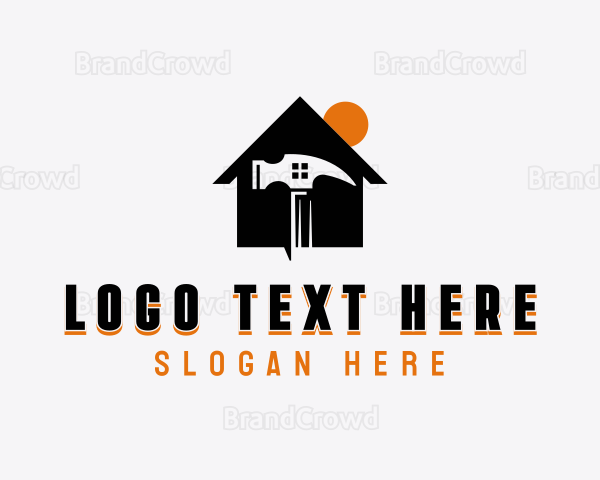 Handyman Hammer Repair Logo