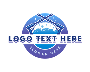 Foam - Pressure Hydro Washing Cleaning logo design