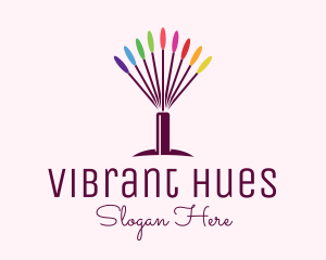 Color - Colorful Beauty Brush logo design