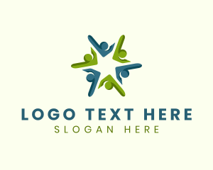 Social - Human Unity Organization logo design