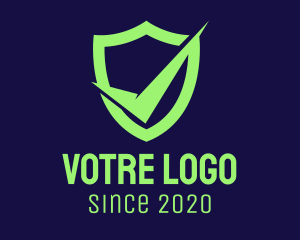 Antivirus - Green Security Check logo design
