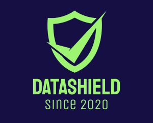 Data - Green Security Check logo design