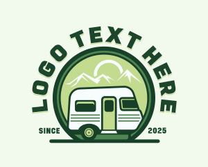 Trailer - Outdoor Campervan Trailer logo design