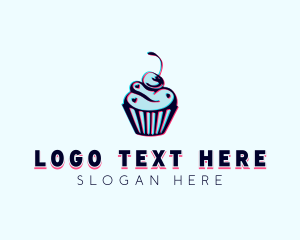 Pastry - Cherry Cupcake Pastry logo design