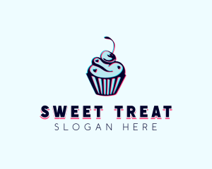 Cherry Cupcake Pastry logo design