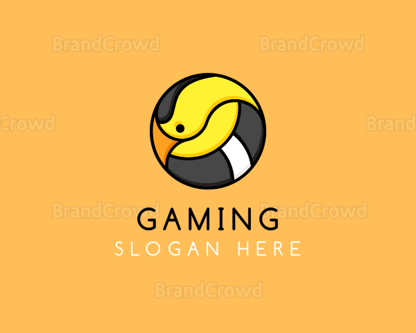 Cartoon Goldfinch Bird Logo