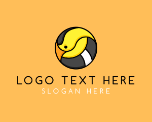 Wings - Cartoon Goldfinch Bird logo design