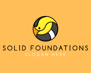 Animal Conservation - Cartoon Goldfinch Bird logo design