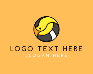 Eagle - Cartoon Goldfinch Bird logo design