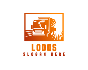 Movers - Delivery Truck Vehicle logo design