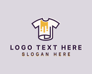Shirt - Paint Tee Shirt Printing logo design
