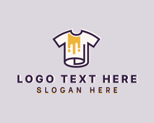 Paint Tee Shirt Printing Logo